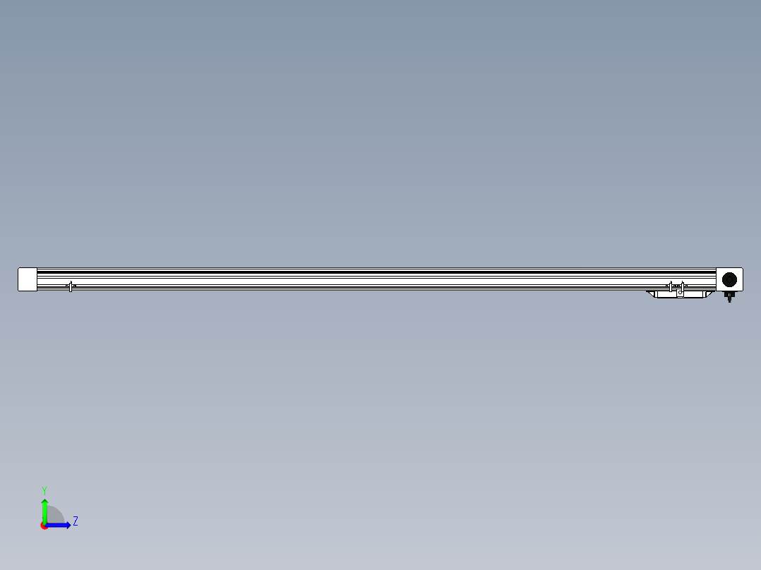 Toyo东佑达直线模组-M65M-X78-1600-R-M40-C4左视图