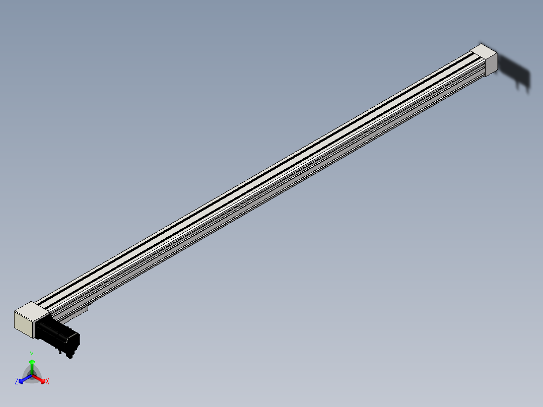 Toyo东佑达直线模组-M65M-X78-1600-R-M40-C4正等轴测图