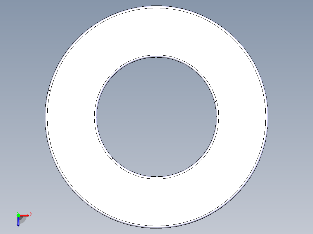 平面推力球轴承51102俯视图