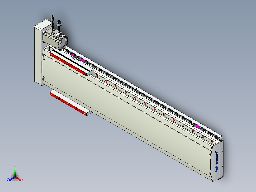 威洛博QF系列模组QF20-Lxx-C-S420-BR-ZP40-C3正等轴测图