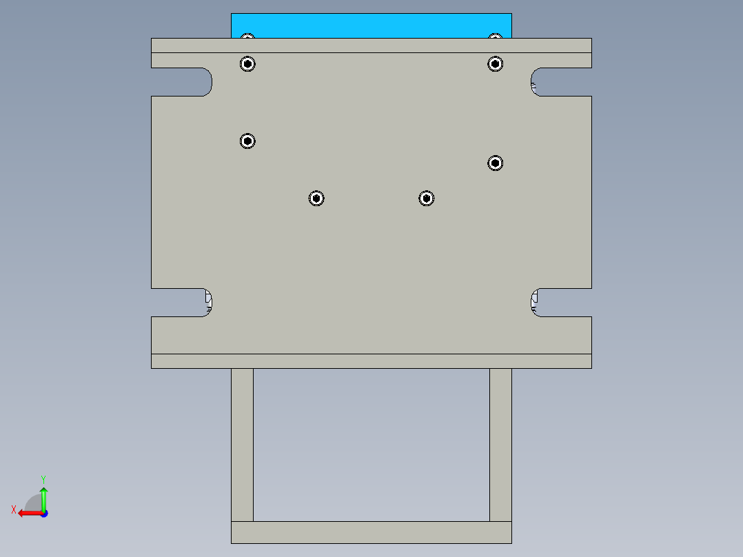百事pet吹塑模具后视图