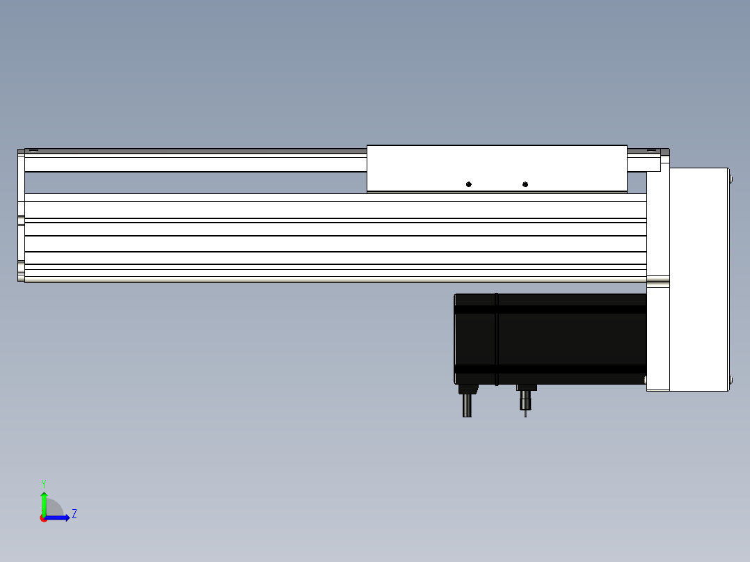 Toyo东佑达直线模组-ETH22-250-BM-750W+煞車左视图