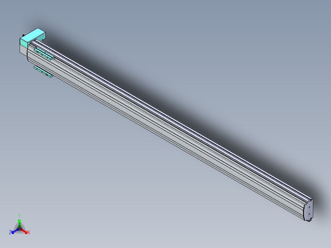 威洛博VBF同步带传动一般环境VBF14-L45-S2050-BRD-ZP40-C3主视图
