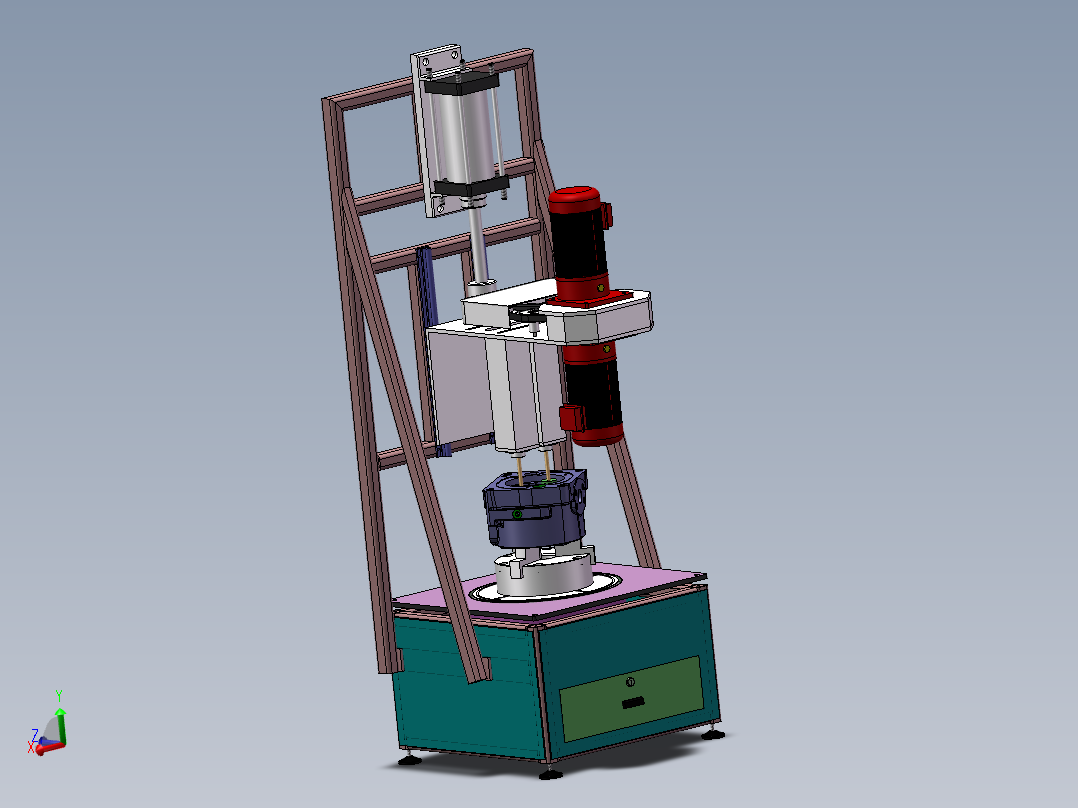 单面研磨机主视图