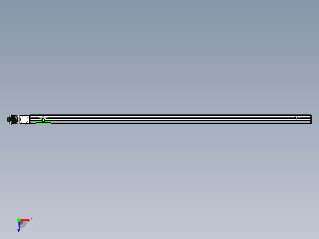 同步带滑台-半封闭B10H-L45-S1800-L-P40-D3俯视图