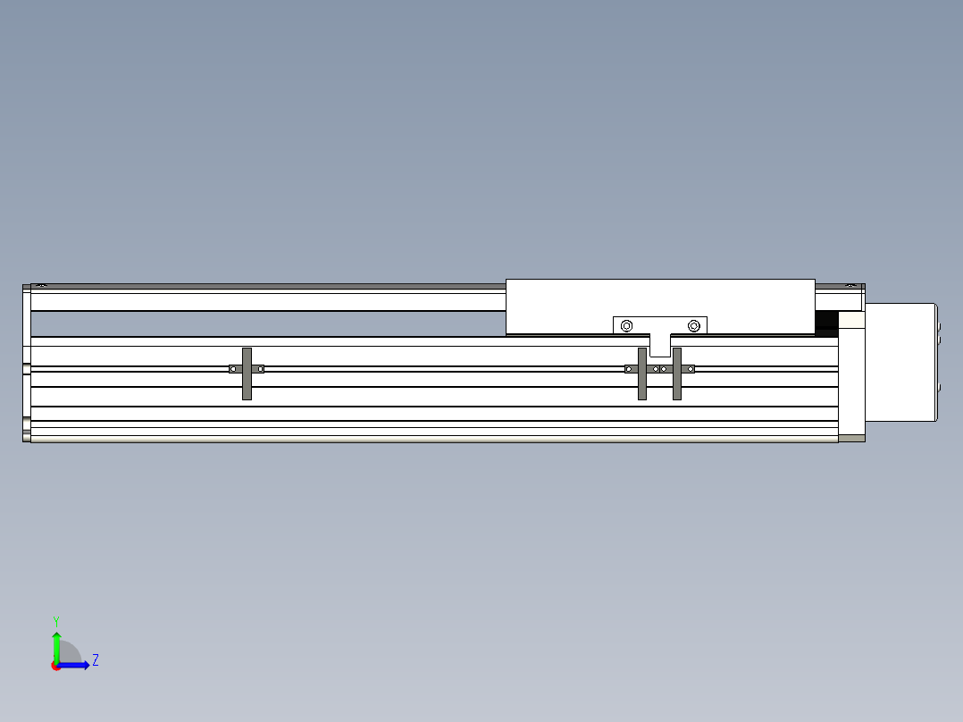 Toyo东佑达直线模组-ETH22-300-BL-750W+煞車左视图