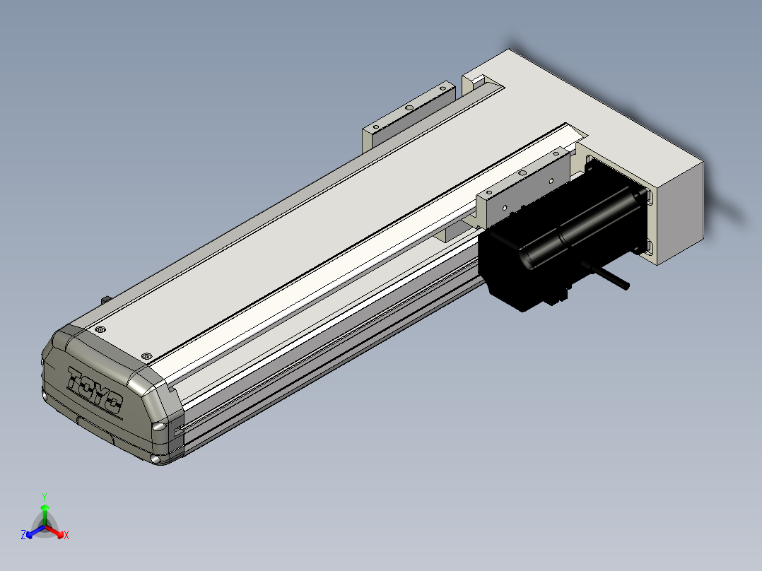 Toyo东佑达直线模组-ETH13-300-BR-400W正等轴测图