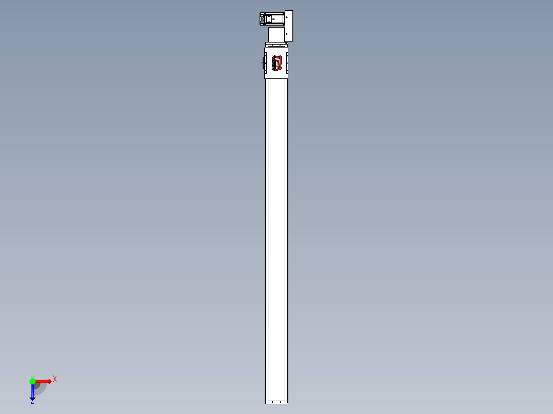 同步带全封闭直线模组TPA-HCB-110D-90-L1500-ML-C-P40-N3俯视图
