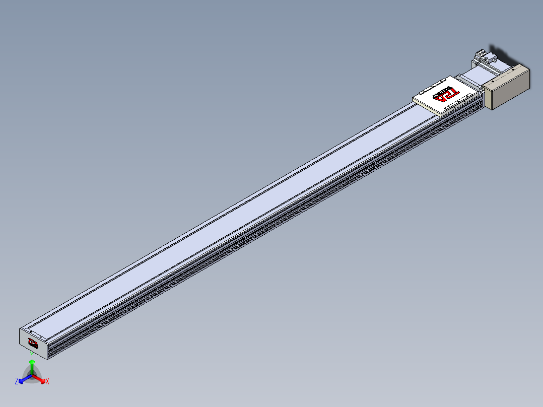 同步带全封闭直线模组TPA-HCB-110D-90-L1500-ML-C-P40-N3正等轴测图