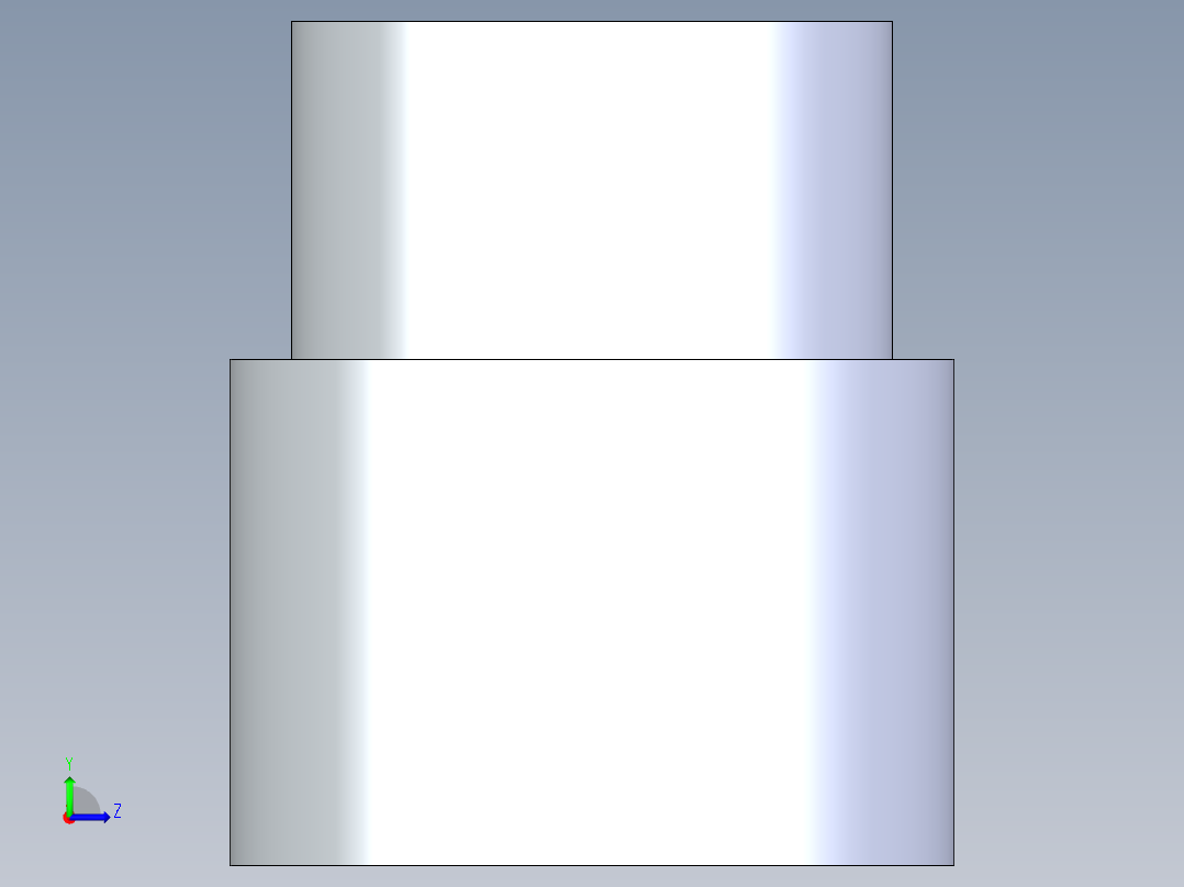 聚氯乙烯配件11-Sch80_ReducerCoupling_SxS_829-168_1.25in x 1in左视图