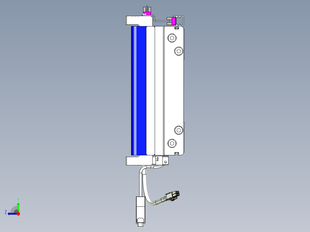 威洛博VL系列直线电机模组-2VL22H3-S1850右视图