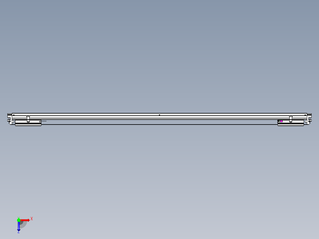 威洛博VL系列直线电机模组-2VL22H3-S1850俯视图