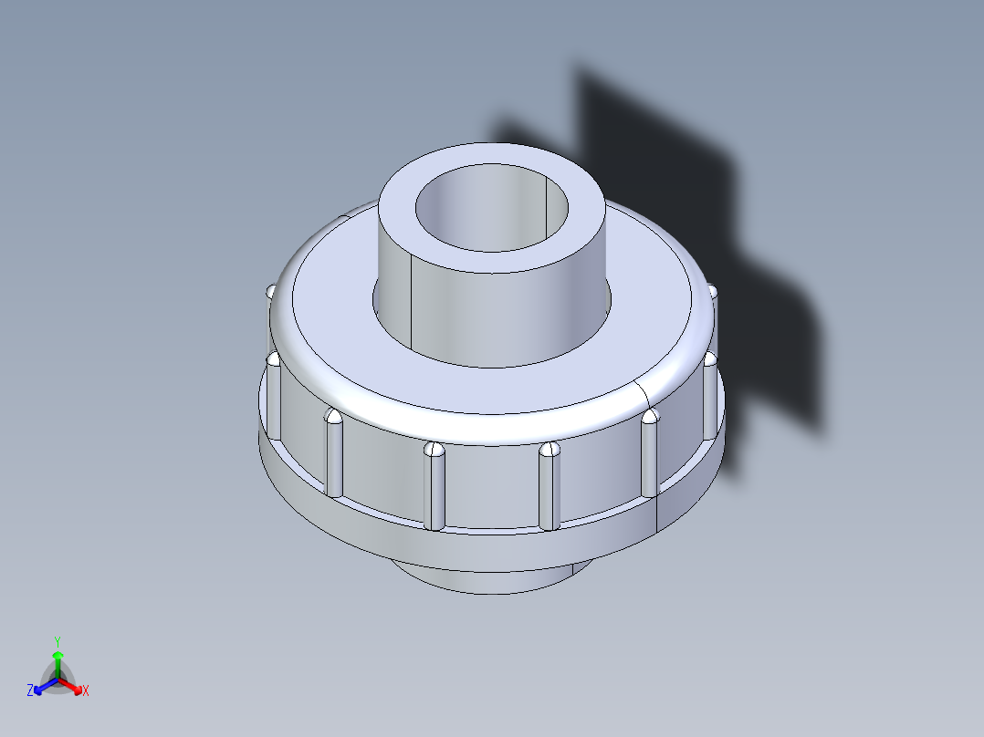 CPVC管件29-Sch80_Union T375_SxS_9897-375-005_0.5in主视图
