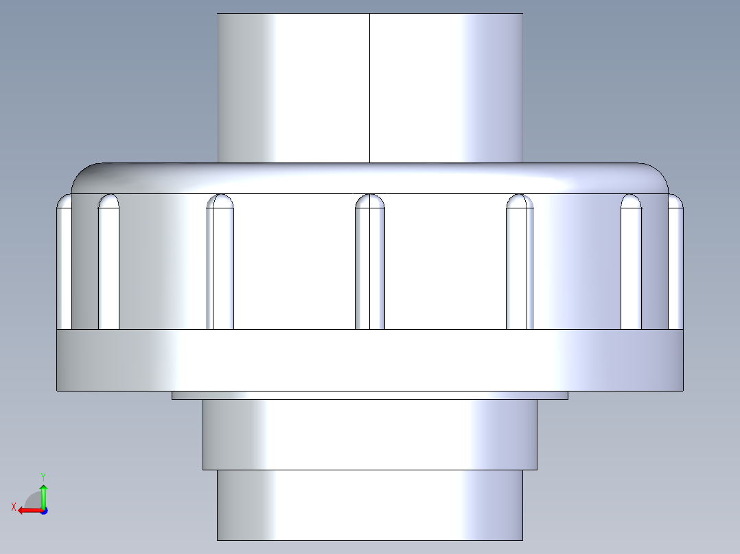 CPVC管件29-Sch80_Union T375_SxS_9897-375-005_0.5in后视图
