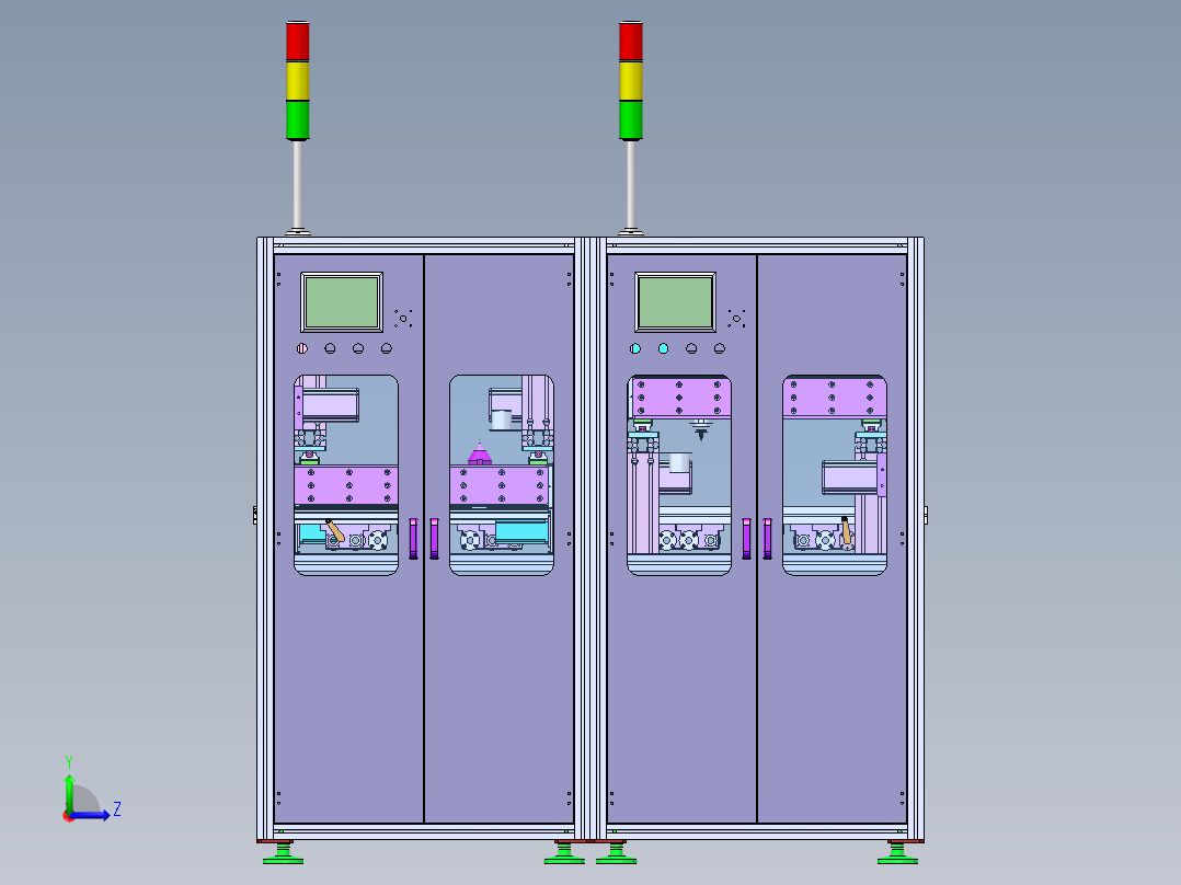 KTBT点胶机左视图
