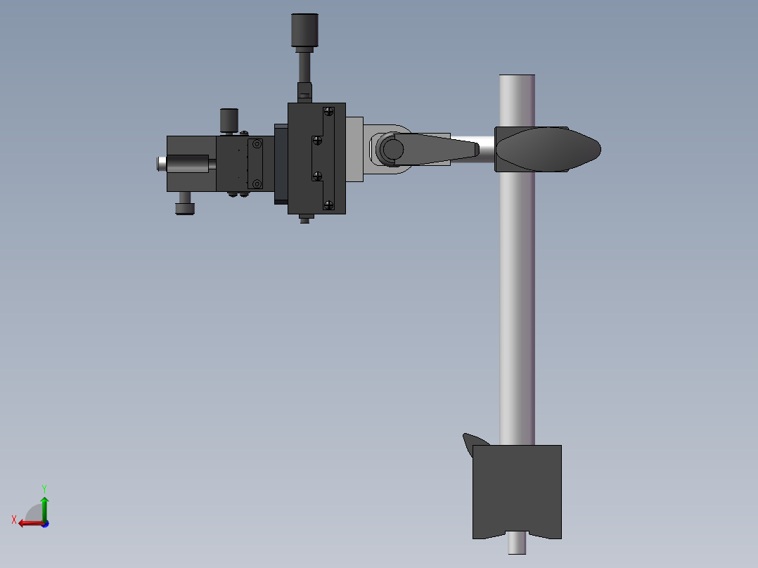 一组ccd支架后视图