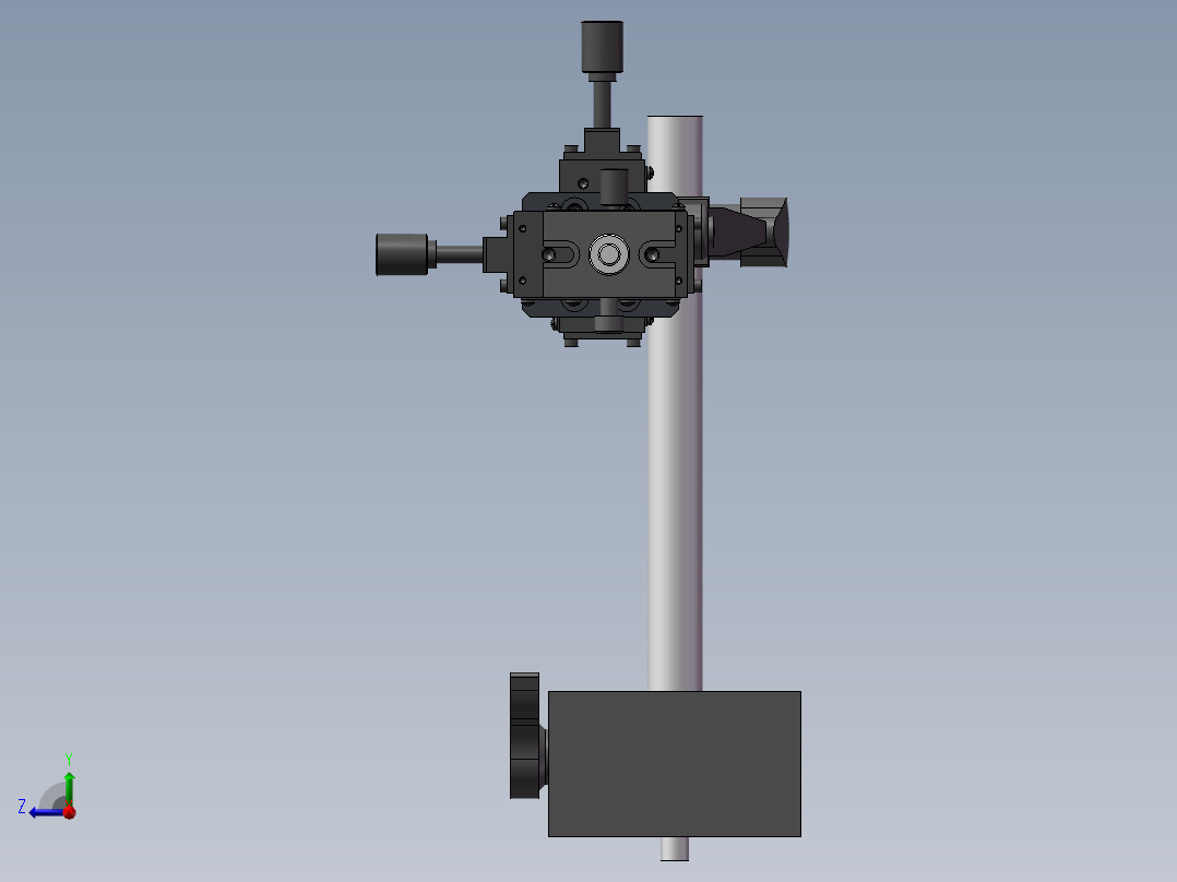 一组ccd支架右视图