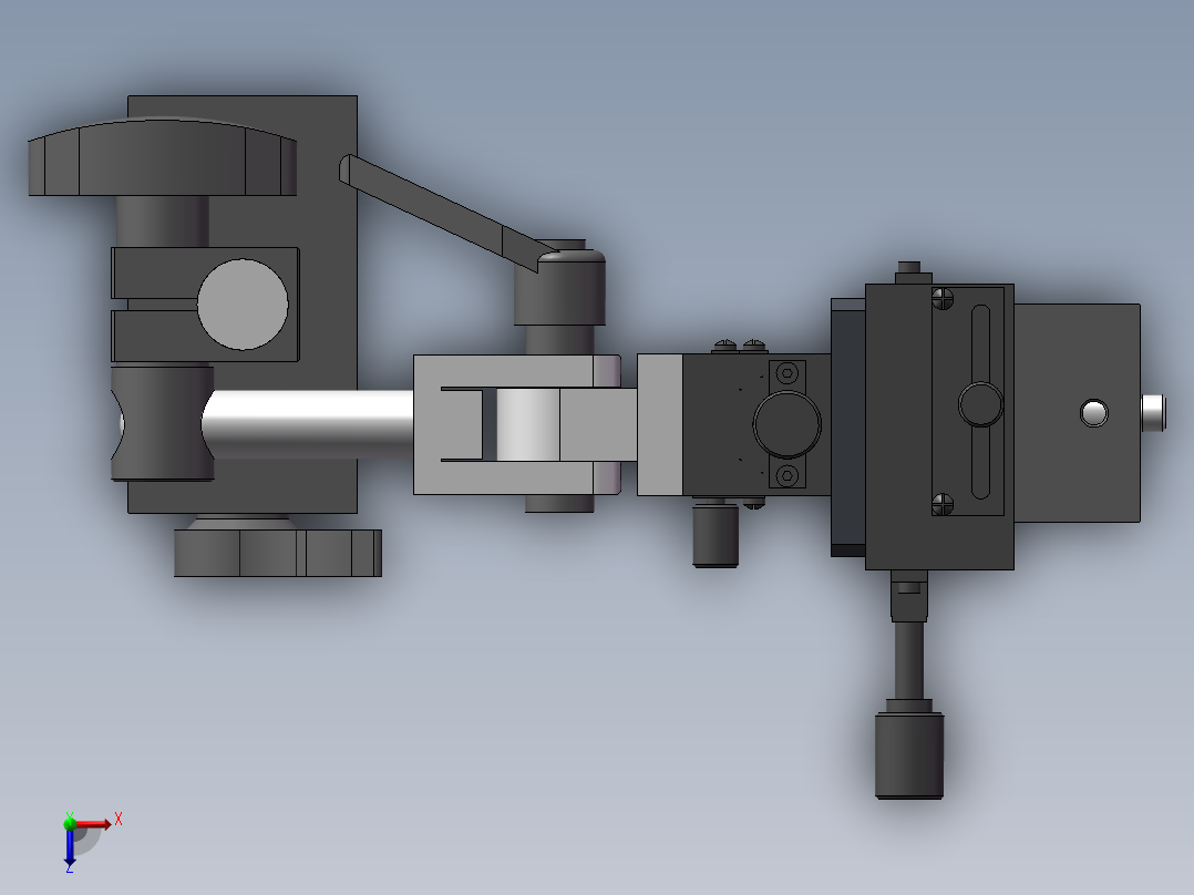 一组ccd支架俯视图