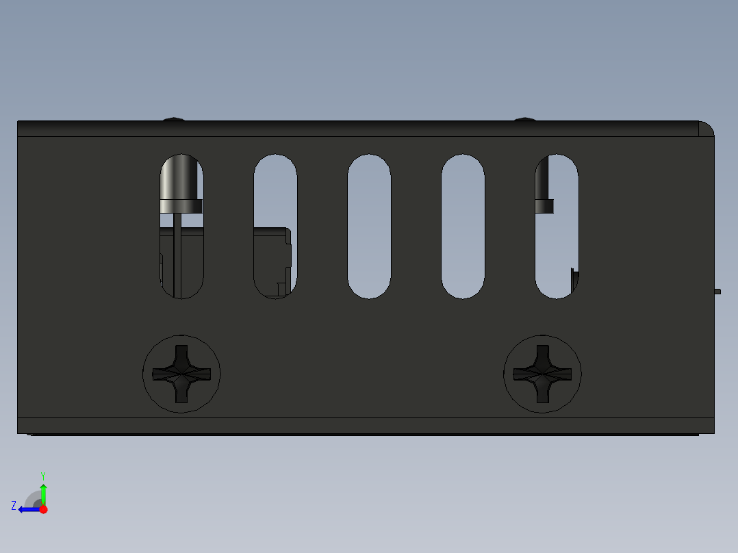 4端口usb迷你高功率集线器端口右视图