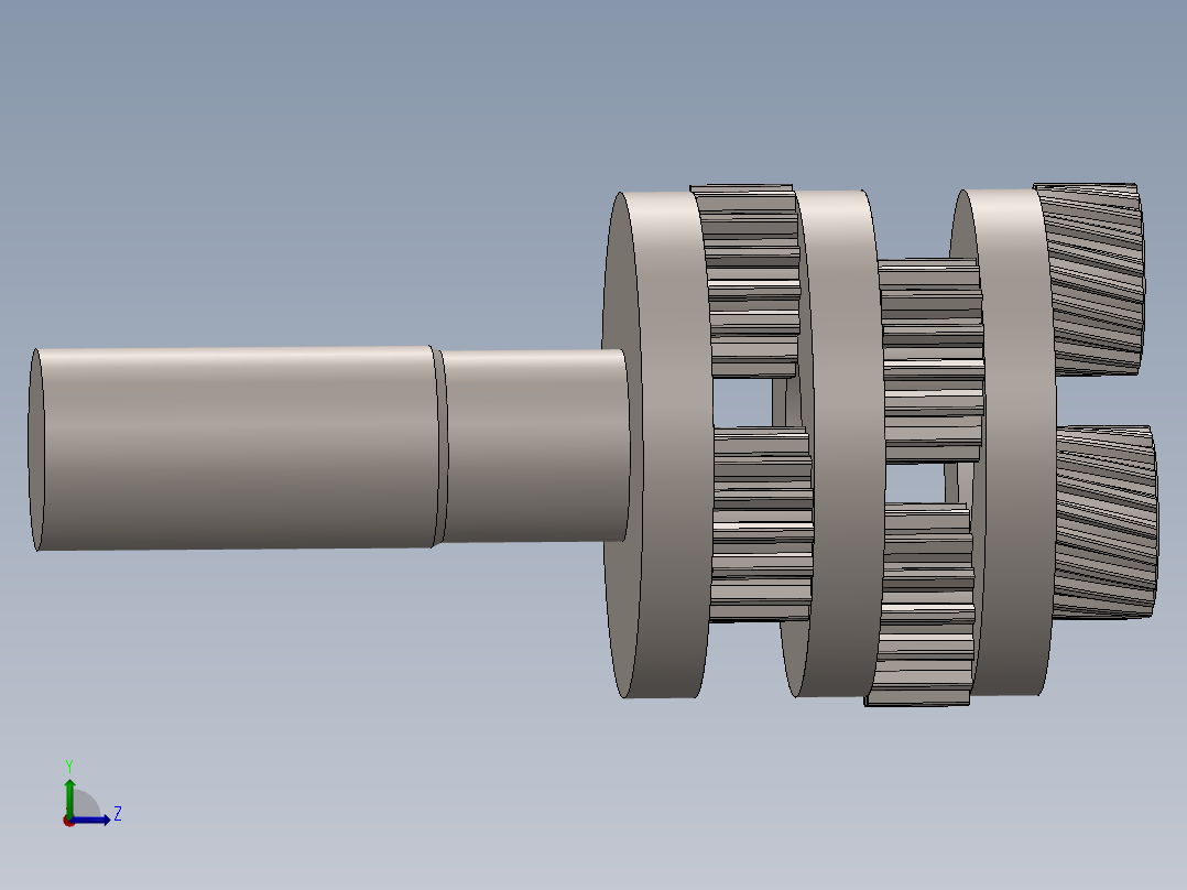行星齿轮减速机左视图