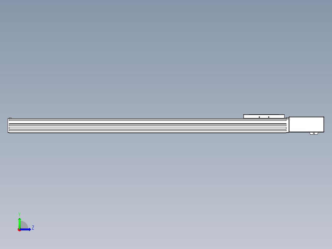 同步带全封闭直线模组TPA-HCB-120D-90-L950-ML-Y-P40-N3左视图