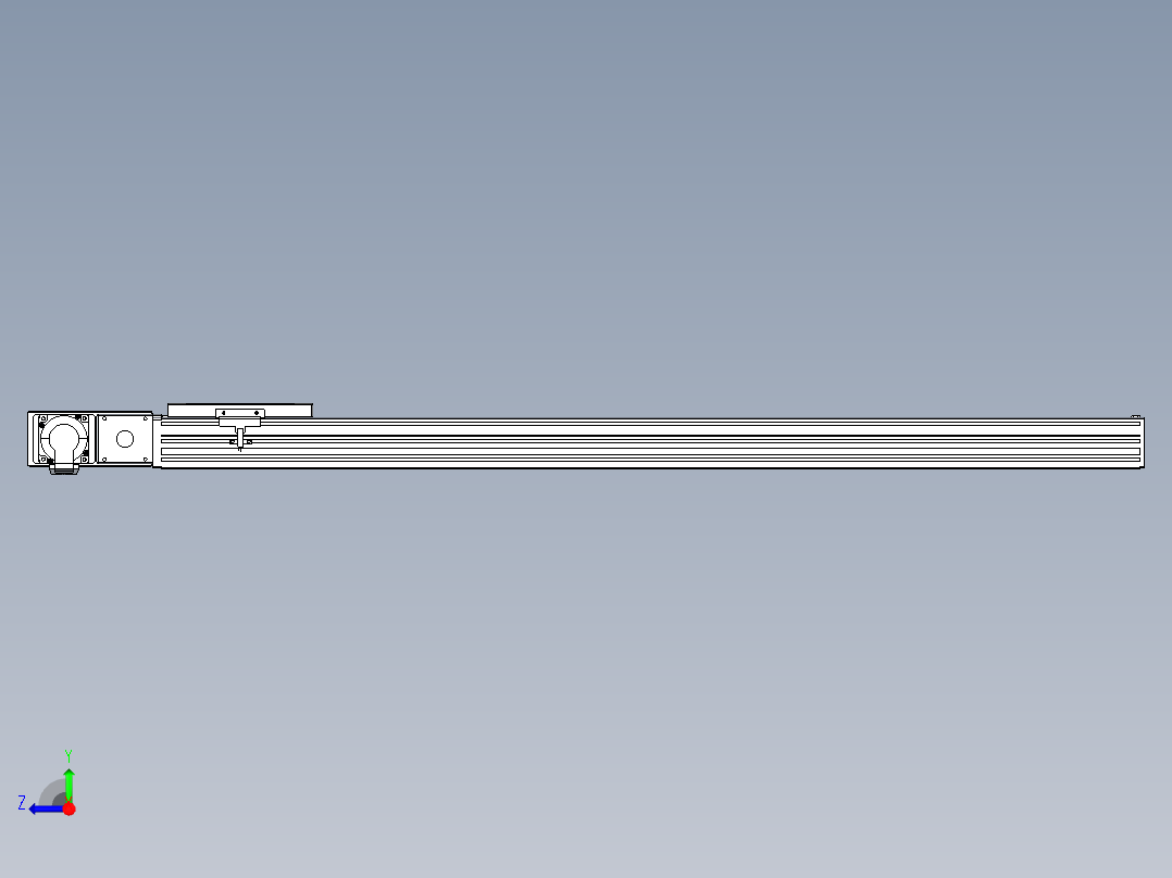 同步带全封闭直线模组TPA-HCB-120D-90-L950-ML-Y-P40-N3右视图