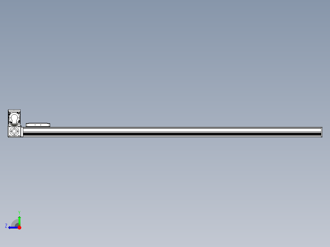 同步带全封闭直线模组TPA-HCB-105D-90-L1400-LU-C-P20-N3右视图