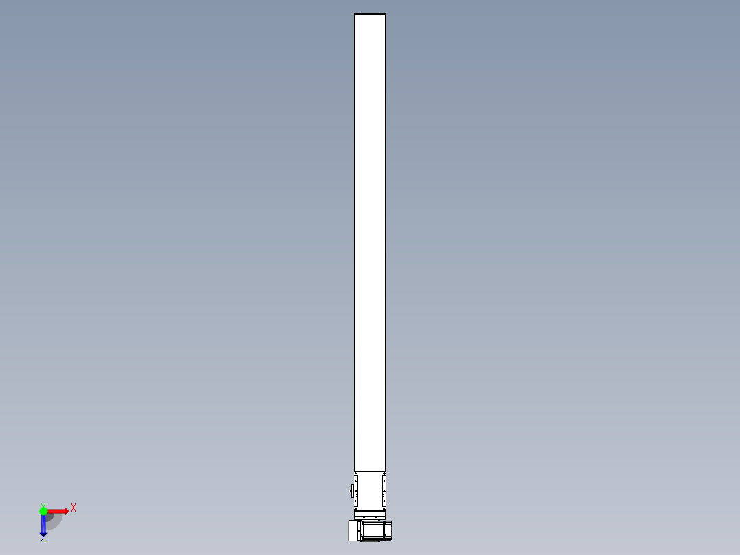 同步带全封闭直线模组TPA-HCB-105D-90-L1400-LU-C-P20-N3俯视图