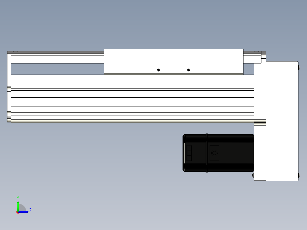Toyo东佑达直线模组-ETH22-100-BM-400W左视图