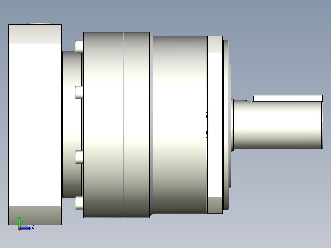 多摩川行星减速机TB-115-L1-24HA左视图