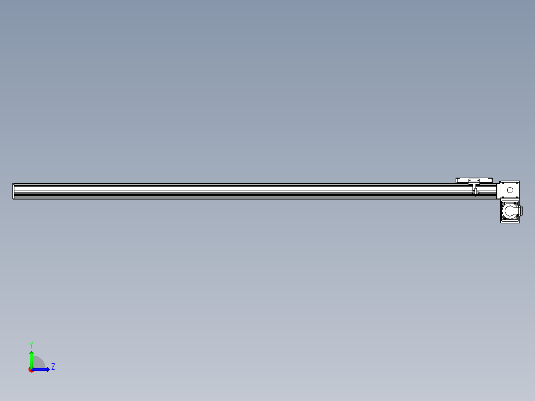 同步带全封闭直线模组TPA-HCB-105D-90-L1500-RP-C-P20-N3左视图