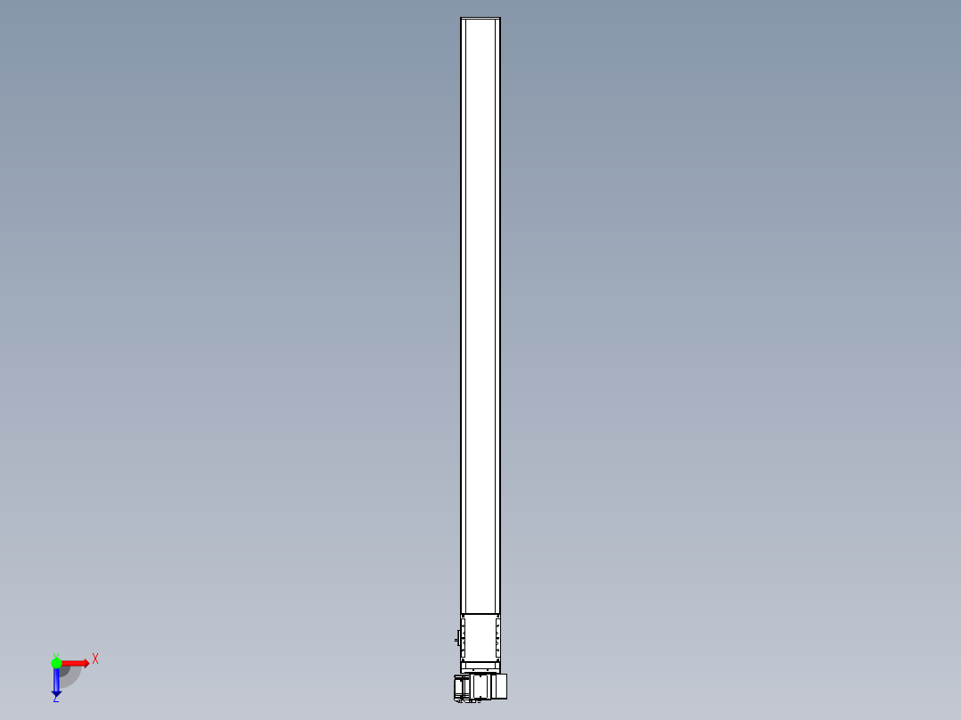同步带全封闭直线模组TPA-HCB-105D-90-L1500-RP-C-P20-N3俯视图