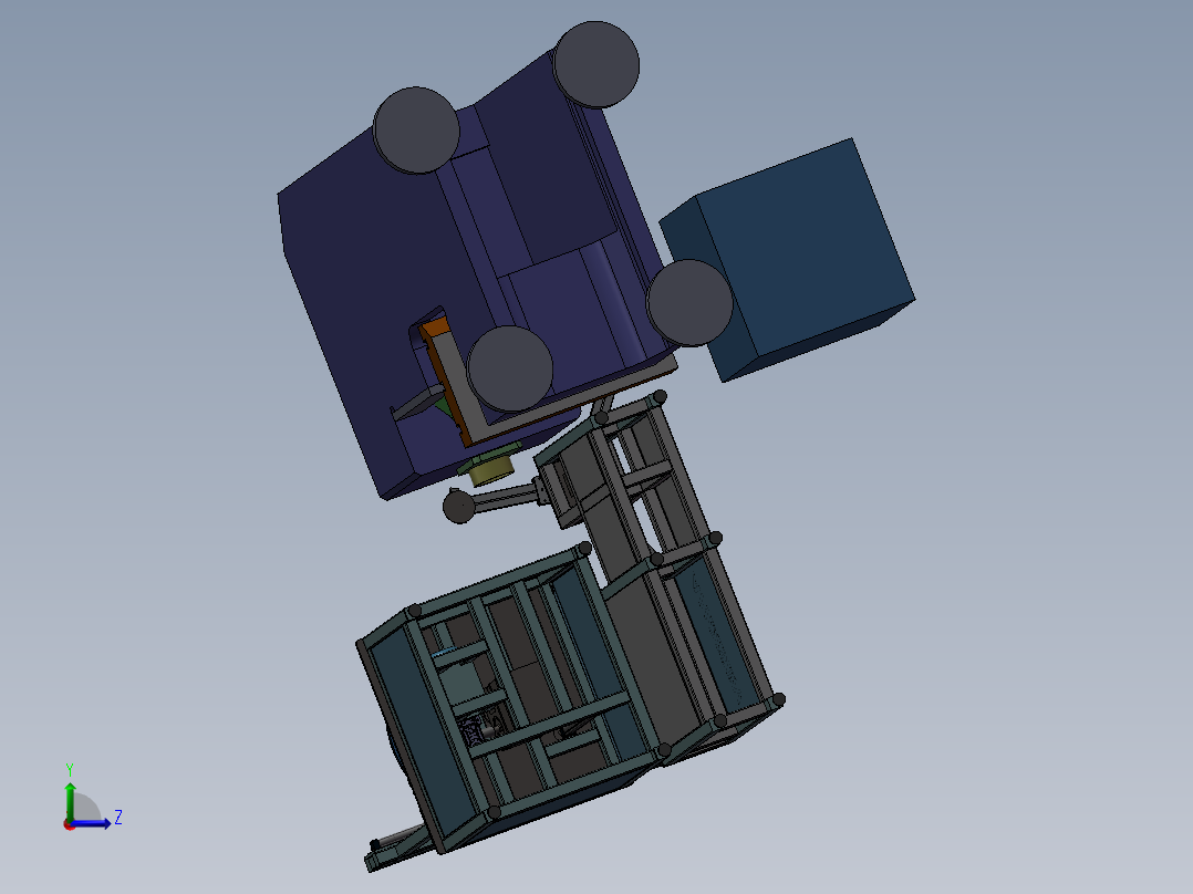 冲床旋转送料左视图