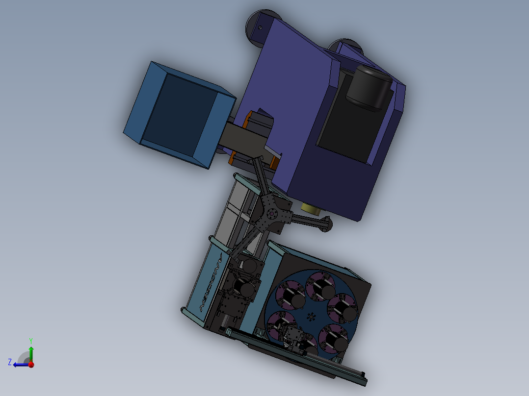 冲床旋转送料右视图