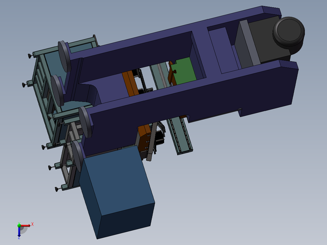 冲床旋转送料俯视图