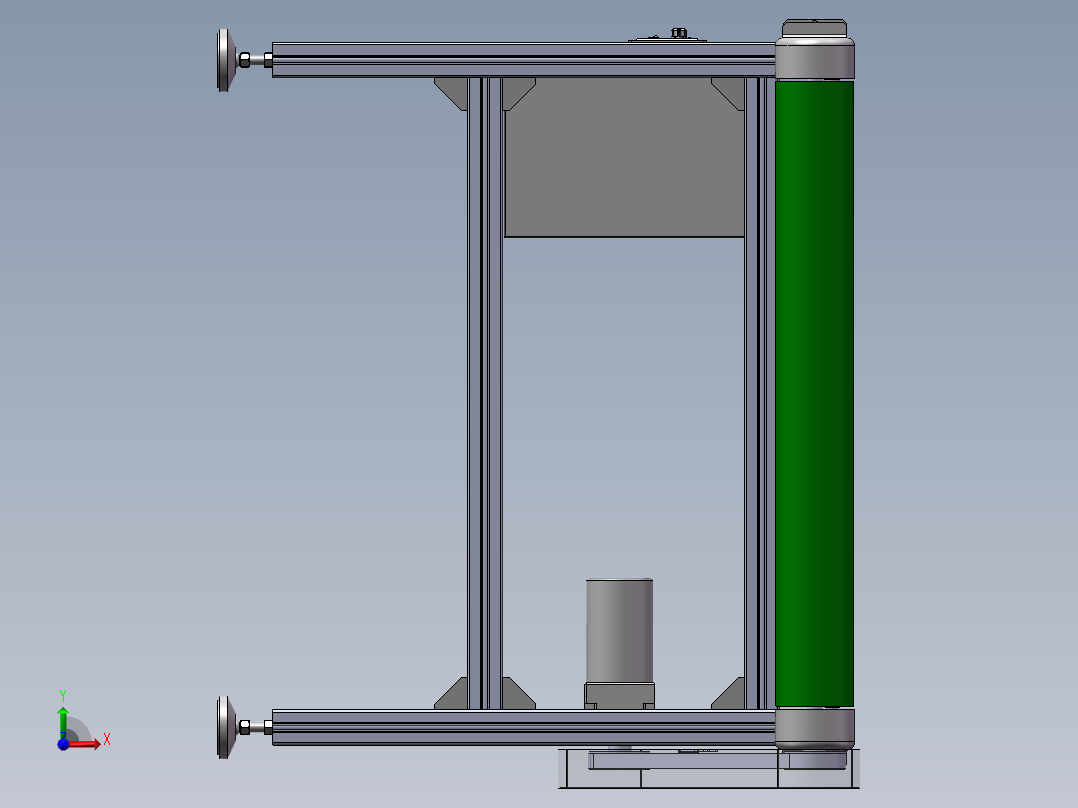 简易皮带输送机前视图