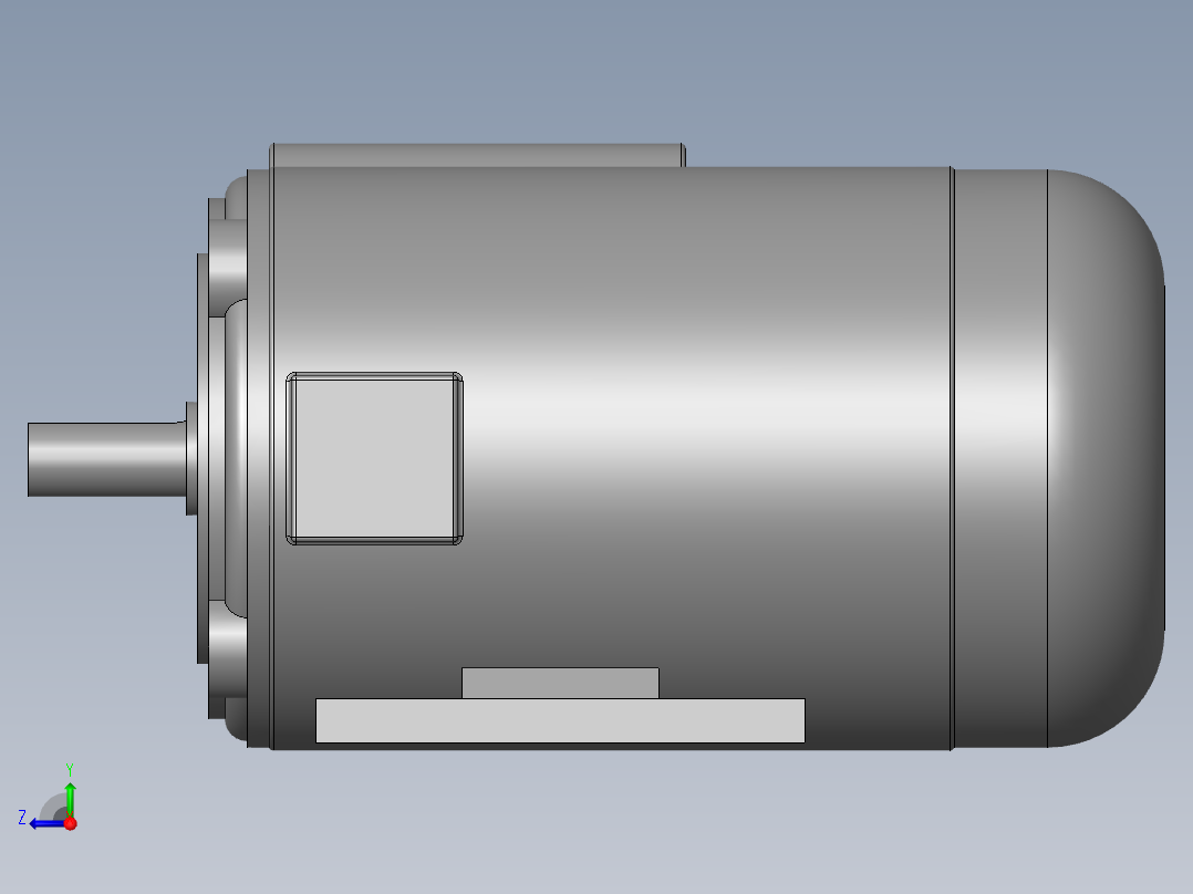 异步电机DJ_YS系列(IP44)_IMB35型_YS-90L-4_2右视图