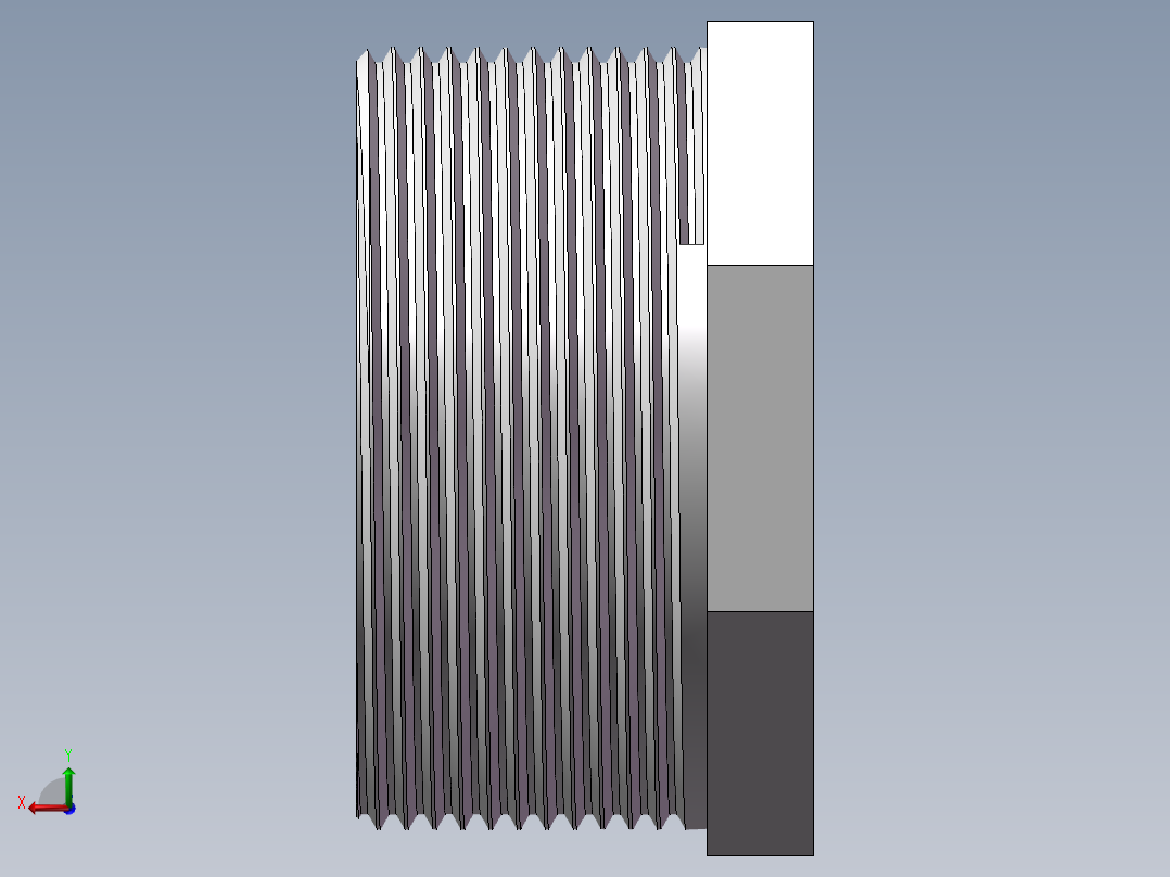 转接头-内外丝异径 DN50-DN32后视图