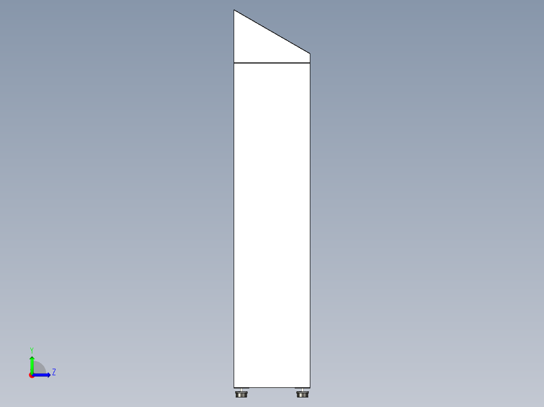 洁净室衣柜左视图