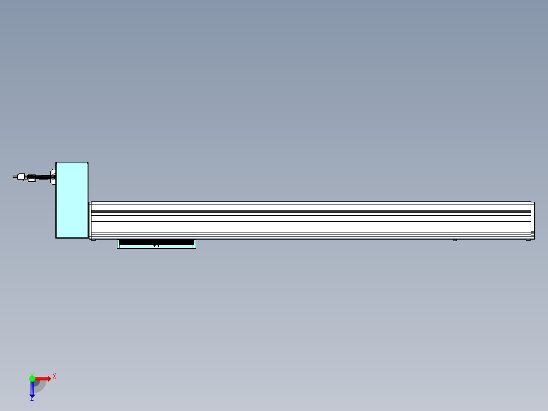 威洛博VBC同步带传动一无尘环境VBC14-L45-S600-BRD-ZP40-C3俯视图