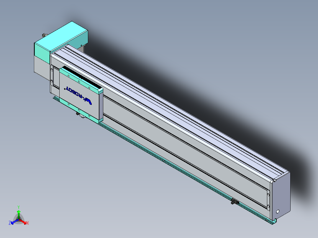 威洛博VBC同步带传动一无尘环境VBC14-L45-S600-BRD-ZP40-C3正等轴测图