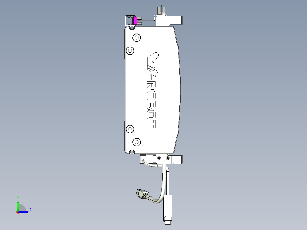 威洛博VL系列直线电机模组-2VL22H1-S550左视图