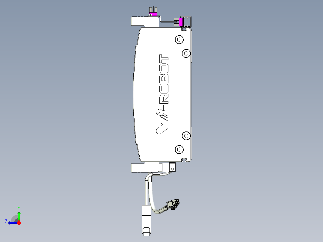 威洛博VL系列直线电机模组-2VL22H1-S550右视图