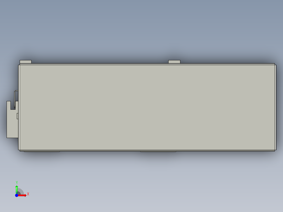 直线模组LHA170-S900-L设计图纸前视图