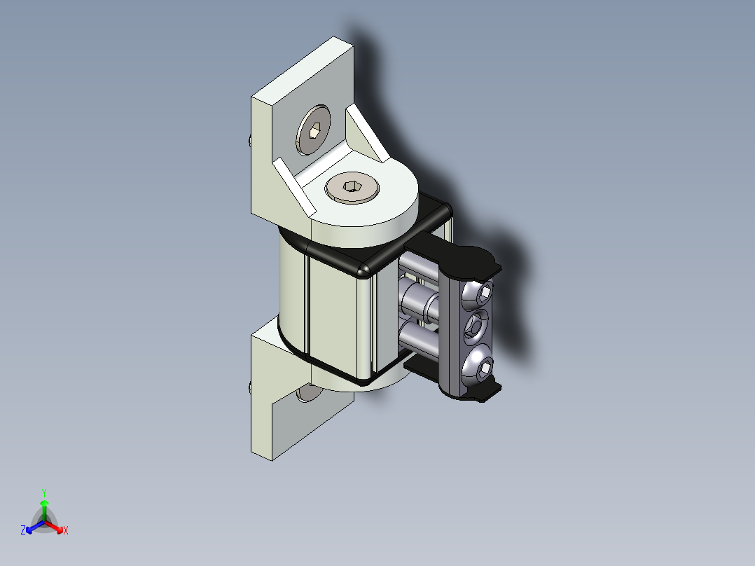 型材-BR 45X45 SWIVEL BEARING 3842522634正等轴测图