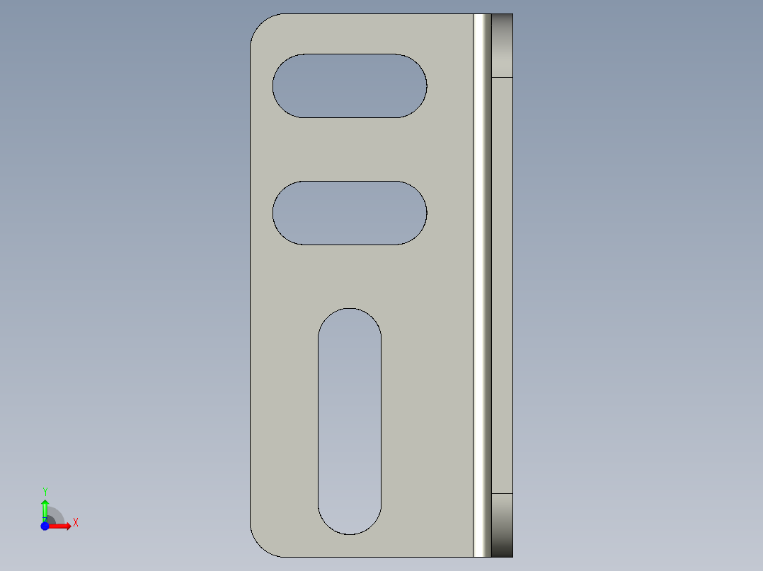 基恩士PZ2-62_bracket1_kc图纸模型前视图