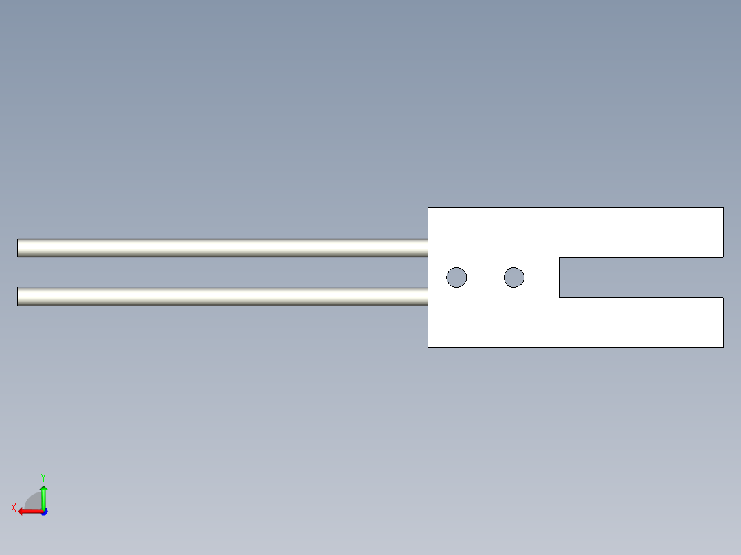 槽型光纤FT-U83后视图
