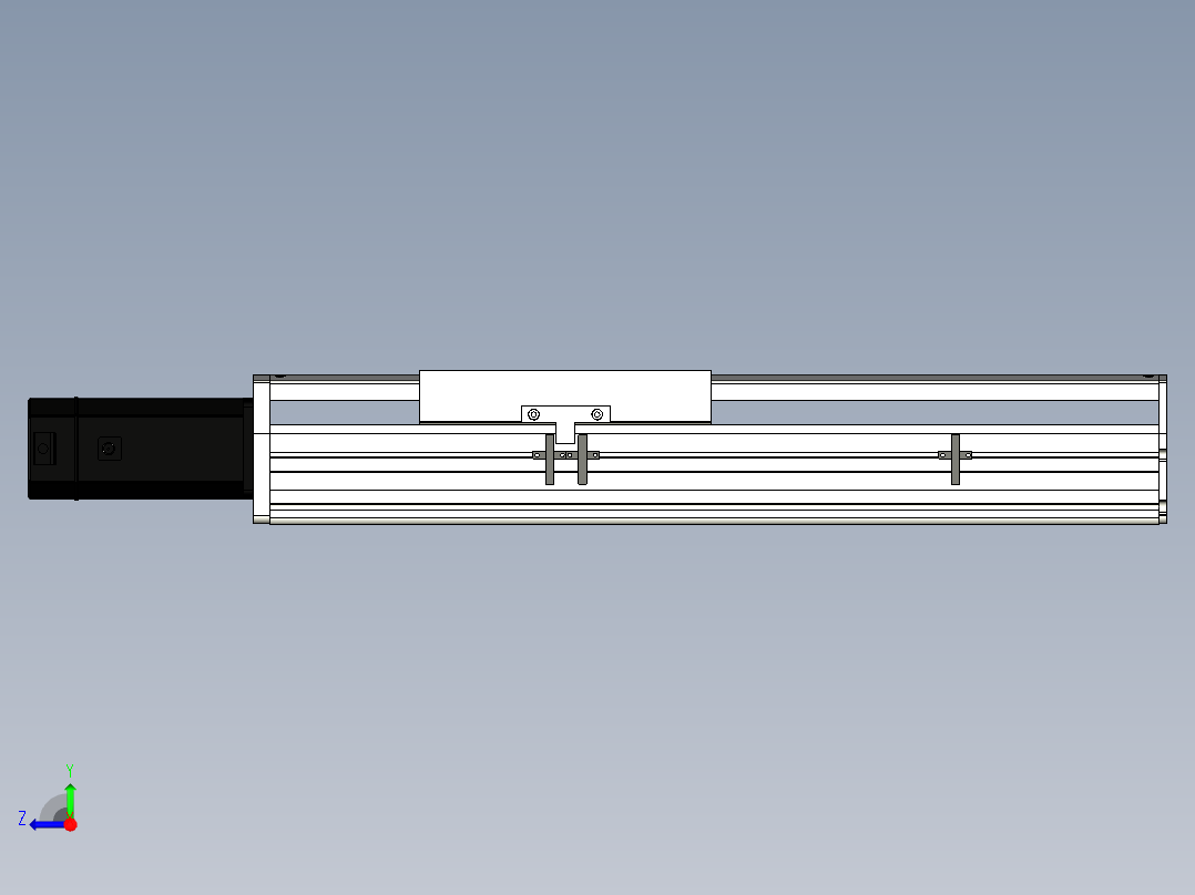 Toyo东佑达直线模组-ETH22-300-BC-750W+煞車右视图
