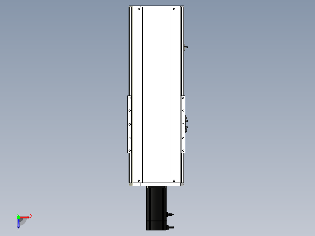 Toyo东佑达直线模组-ETH22-300-BC-750W+煞車俯视图