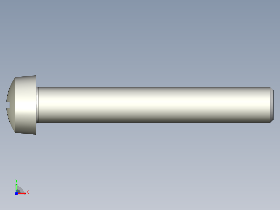 Cross_recessed_head-M12-80-40-10-20-12.stp螺钉-前视图